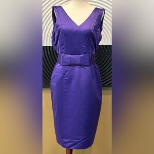 Nue By Shani Womens Purple Sleeveless Dress~6~Built In Shapewear~NWT~$135